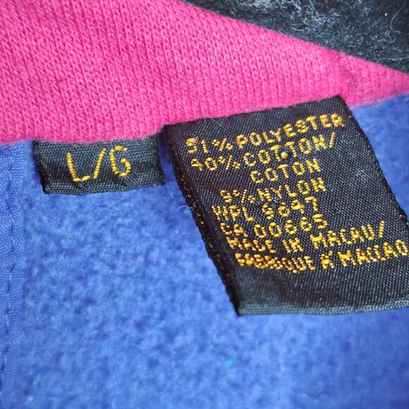 Vintage 90s Eddie Bauer Pullover Men's Large Fleece Snap Sweater Outdoors 90s - Picture 4 of 12